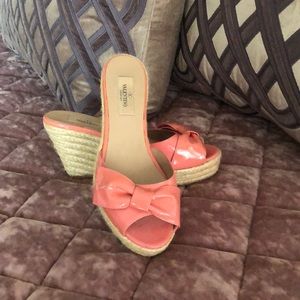 Valentino patent leather wedges